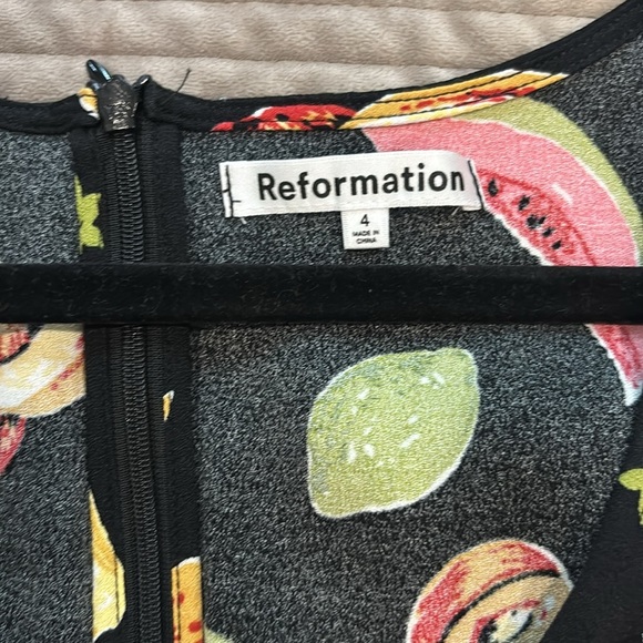 Reformation Noha Fruit Mini Dress in Juicy - Picture 8 of 8